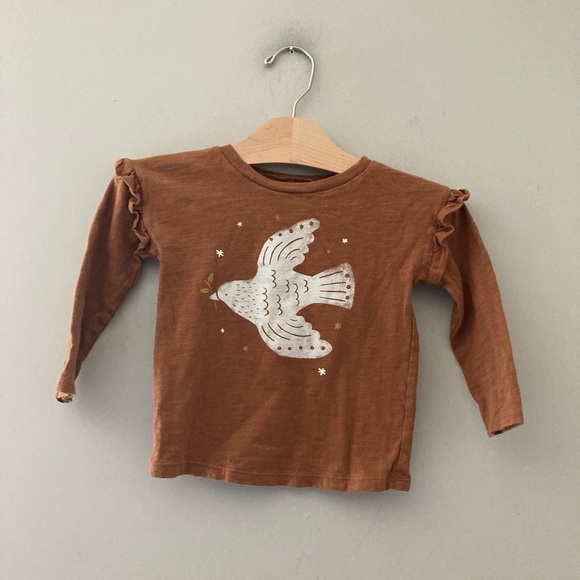 $13 ADD ON little co. long sleeve tee kids shirt top zara hanna andersson - Picture 1 of 3